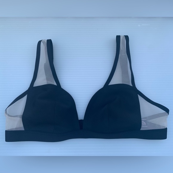 Victoria's Secret Luxe Lingerie Unlined Sheer Mesh Demi Bra Small - Picture 1 of 10